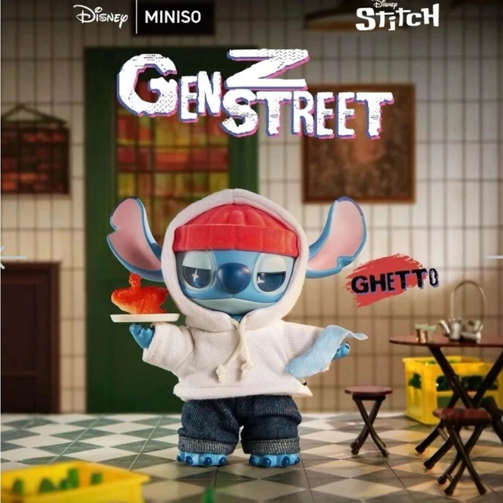 MINISO Disney Stitch GenZ Street Series Plush Vinyl Doll Blind Box - Picture 8 of 14